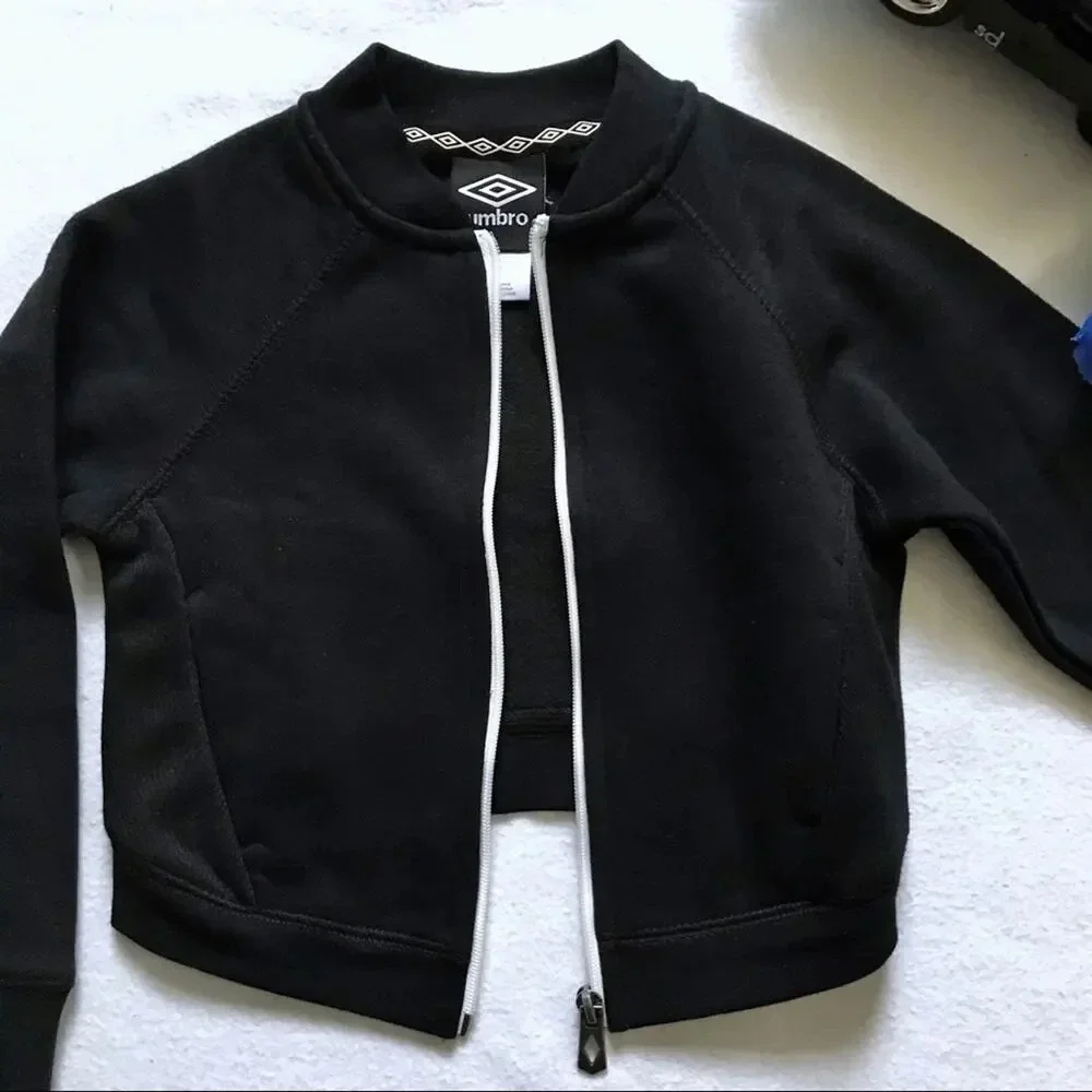 Umbro NWT Performance Zip Up Crop Lightweight Jacket Girls Various